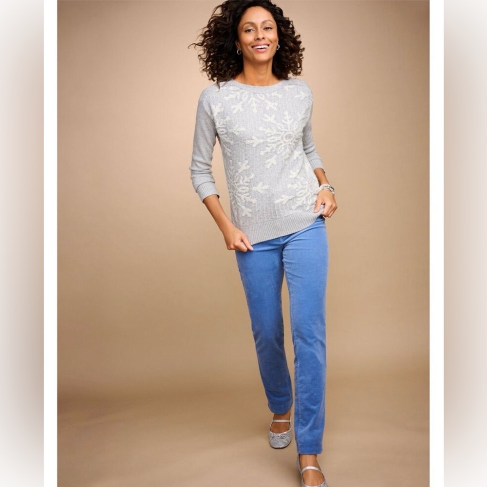 Talbots Women’s Corduroy Straight Leg Pants Blue Size 6